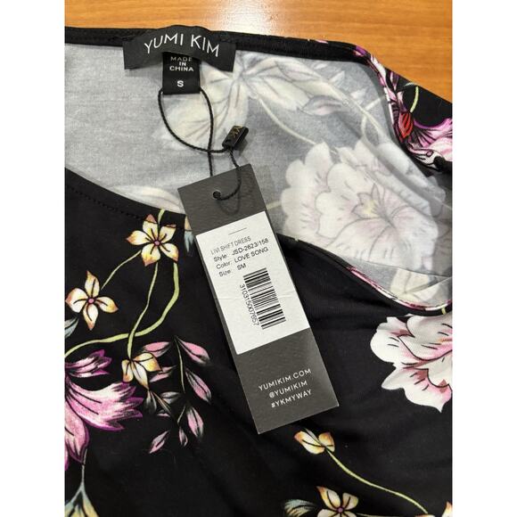 NWT Yumi Kim Livi Shift Dress Black Love Song print Size Small - Picture 6 of 7